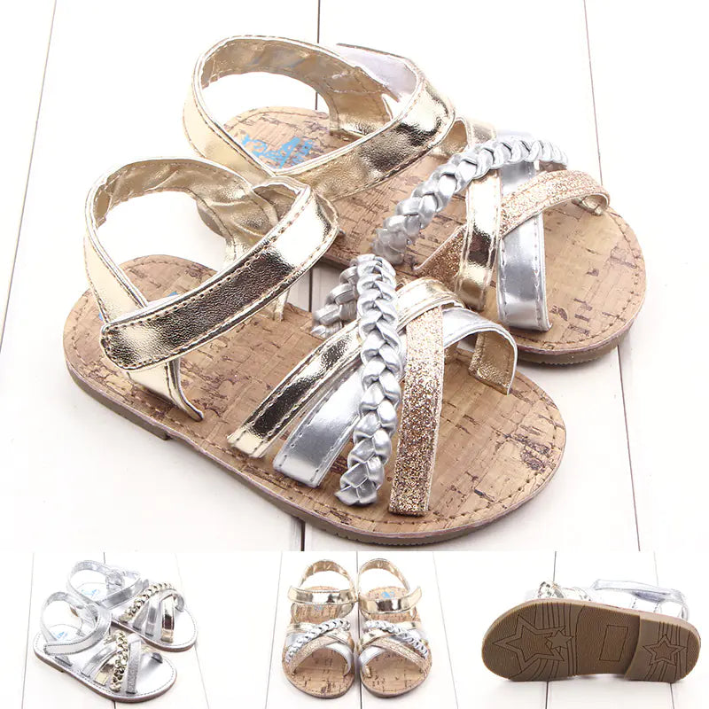 Baby Princess Sandals - Infant Cross Strap