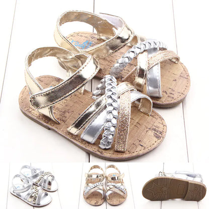 Baby Princess Sandals - Infant Cross Strap