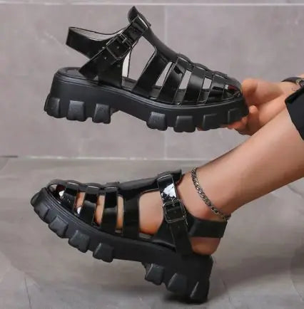 Thick Soled Platform Sandals