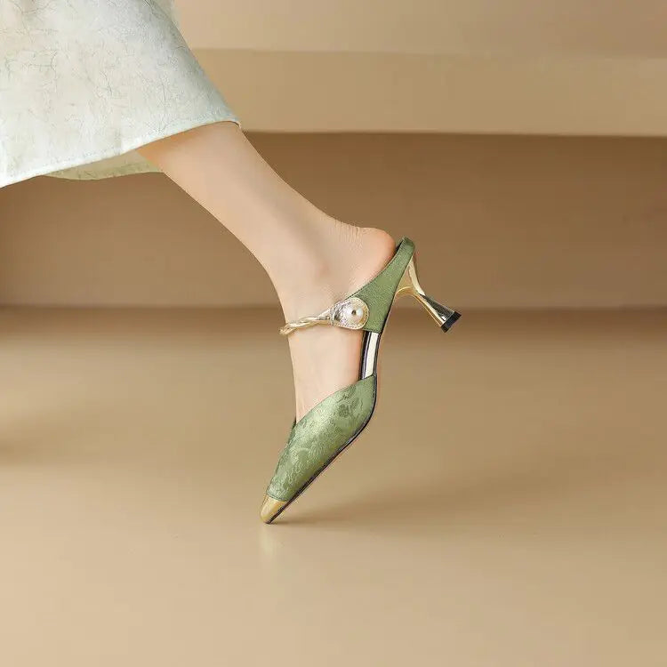 Summer Pointed Toe Stiletto Heels for Women