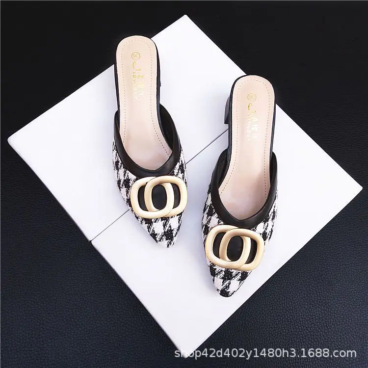 Versatile Pointed-Toe Stiletto Heels Sandals