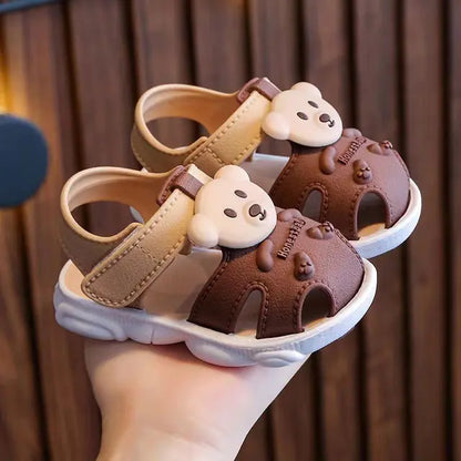 Unisex Baby Bear Sandals - Breathable Open Toe Shoes