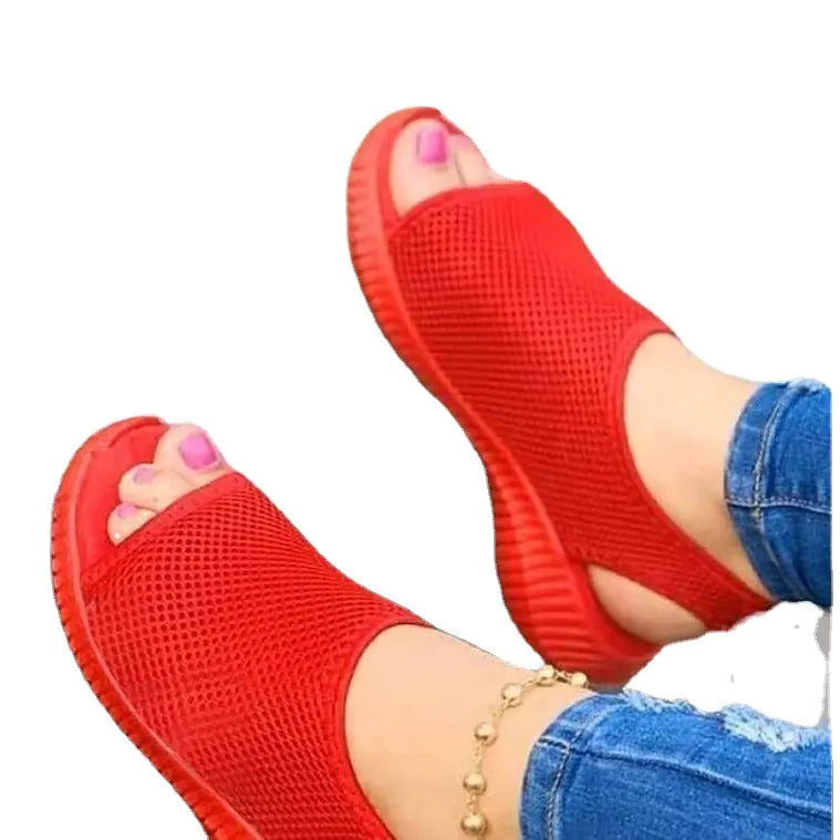 Breathable Thick Bottom Mesh Sports Sandals