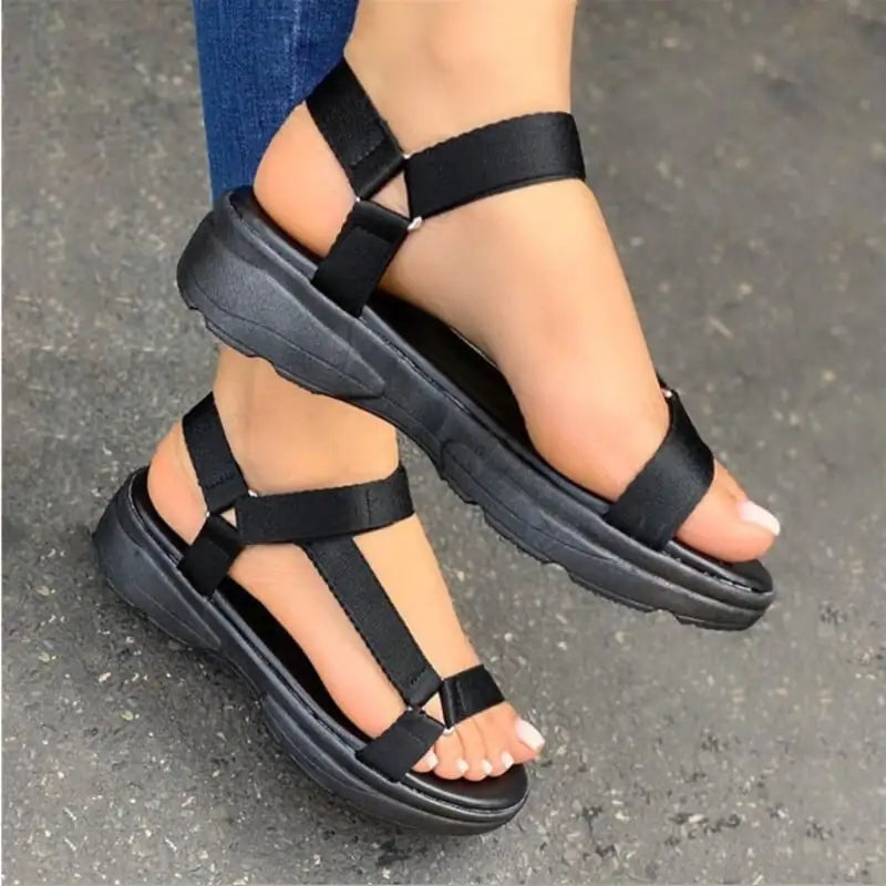 Velcro Flat-Bottom Women's Sandals