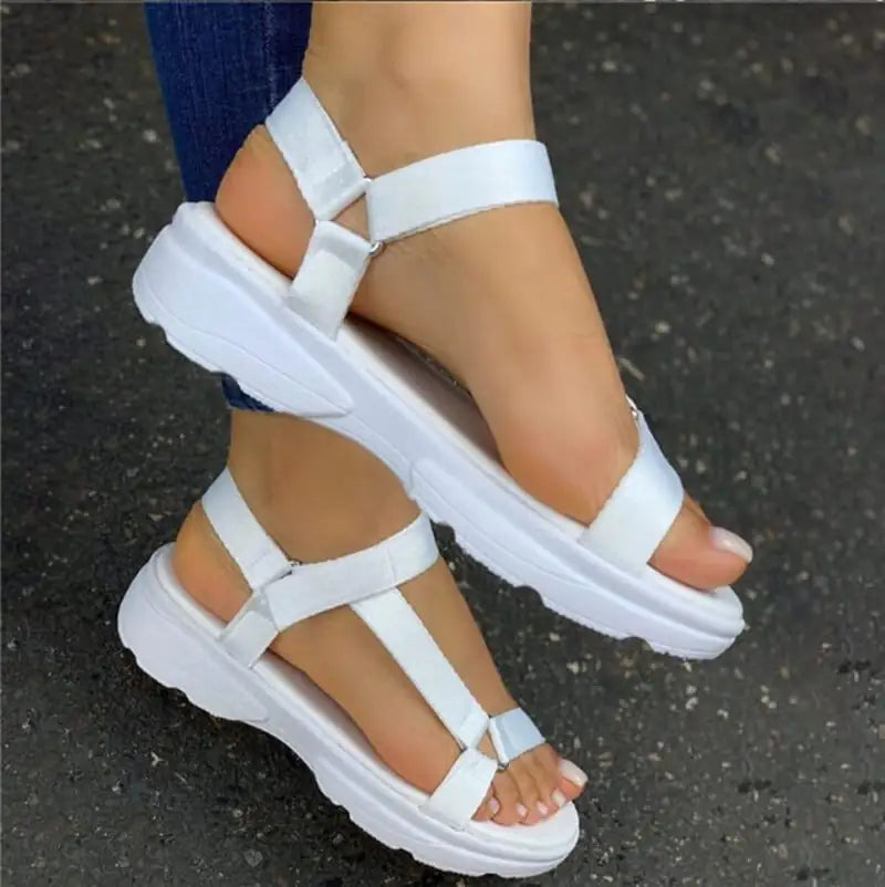 Velcro Flat-Bottom Women's Sandals