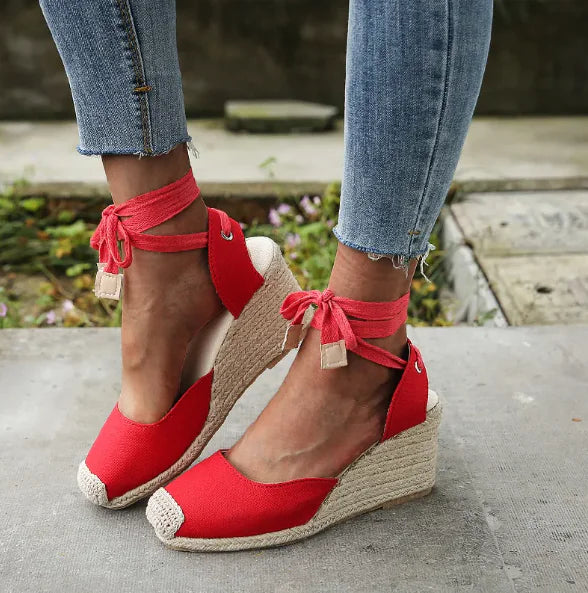 Wedge Heel Strap Sandals