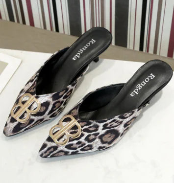 Versatile Pointed-Toe Stiletto Heels Sandals