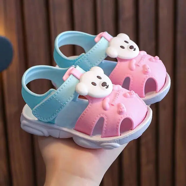 Unisex Baby Bear Sandals - Breathable Open Toe Shoes