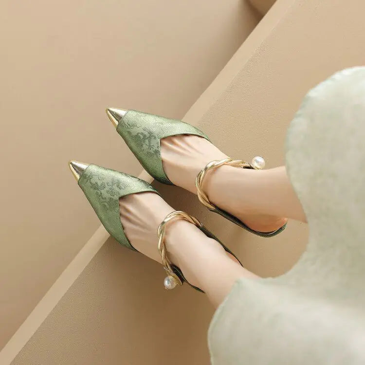 Summer Pointed Toe Stiletto Heels for Women