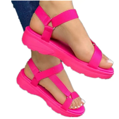 Velcro Flat-Bottom Women's Sandals
