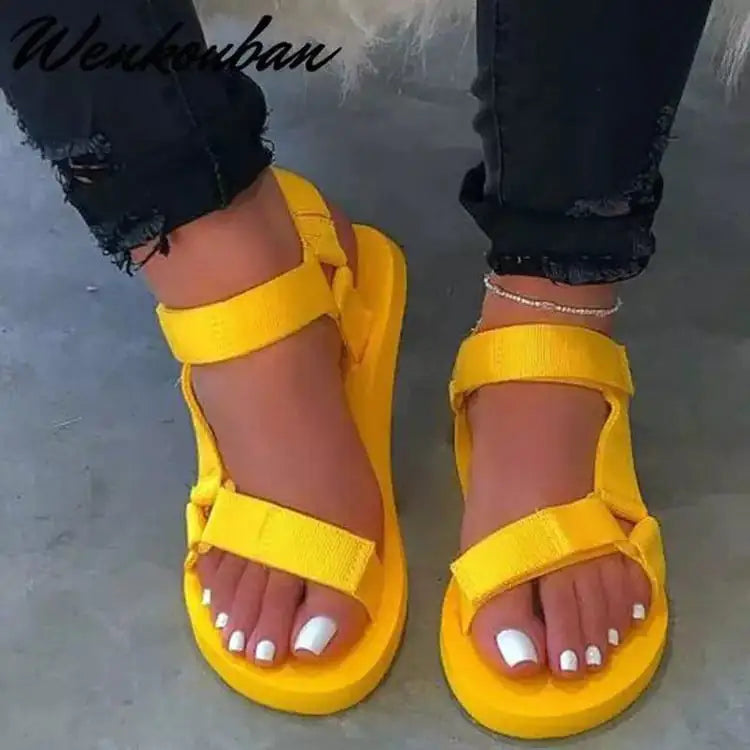 Velcro Flat-Bottom Women's Sandals