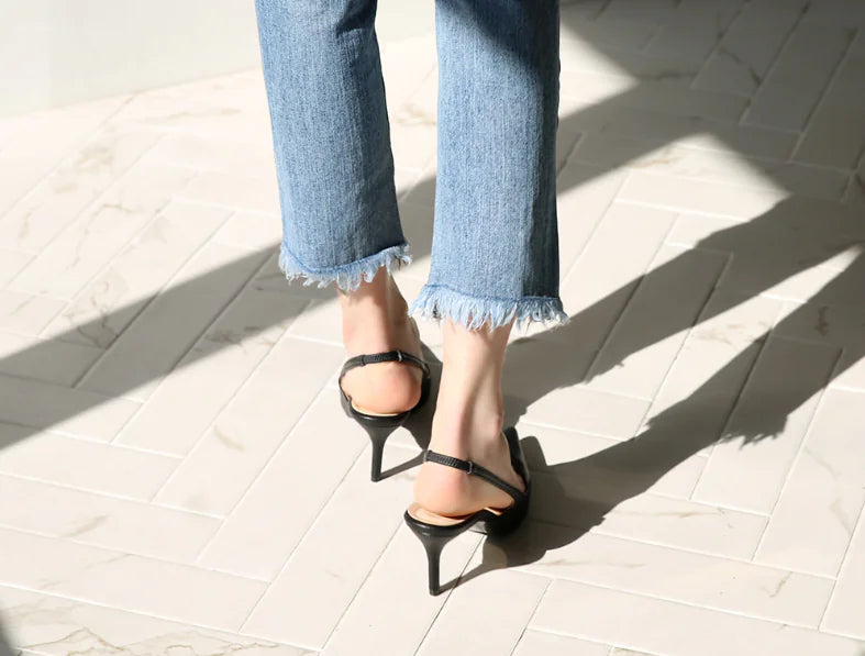 Stiletto Heels with Pointed Toe and Hollow Design