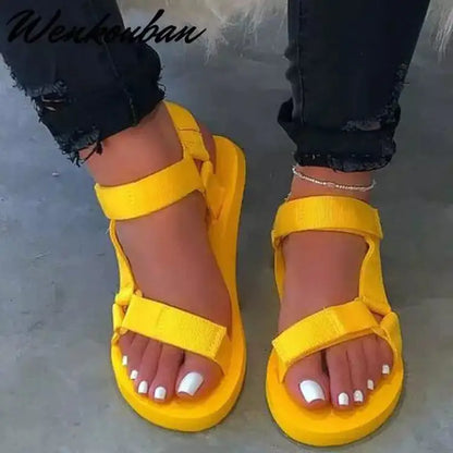 Velcro Flat-Bottom Women's Sandals